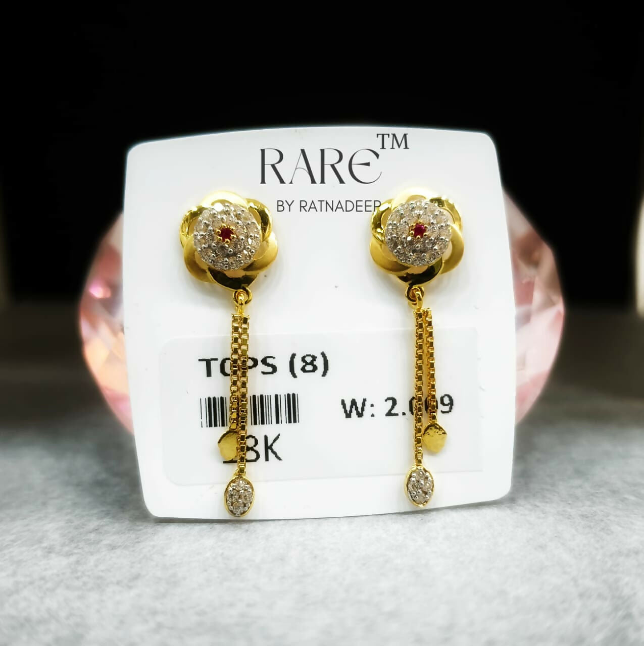 18kt CZ Latkan Sarafa Bazar India