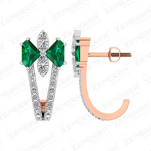 Top Rated 14K Rose Gold Diamond Bali For Women Sarafa Bazar India