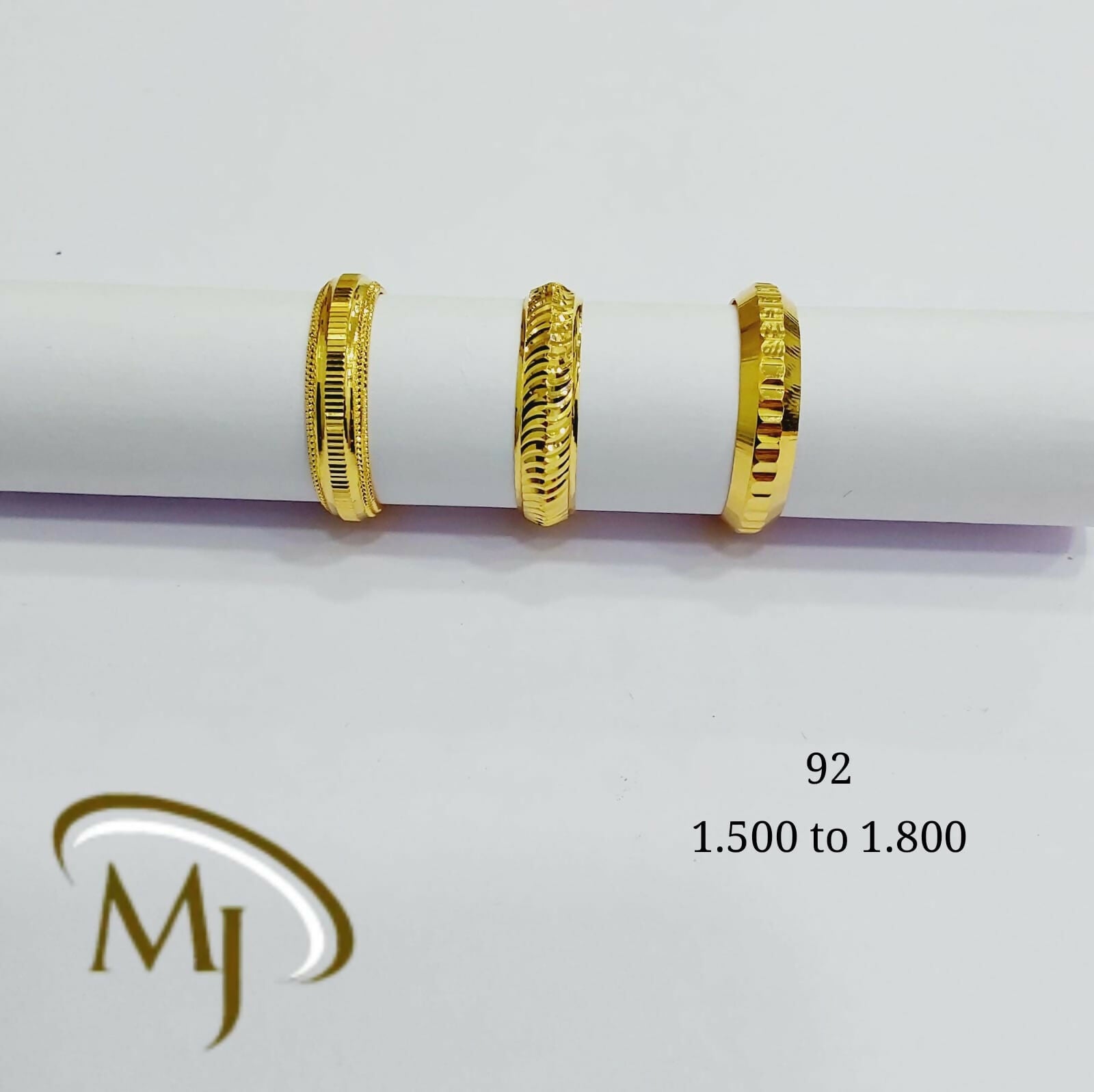 22kt Gold Gents Bands Sarafa Bazar India