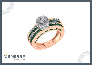 Unique 14K Gold Diamond Rings – Handmade Sarafa Bazar India