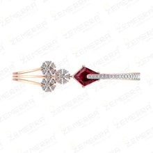 Unique 14K Rose Gold Diamond Bracelets With Kite Stone Sarafa Bazar India