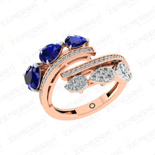 Unique 14K Rose Gold Diamond Pendant Full set Design Sarafa Bazar India