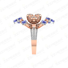 Unique 14K Rose Gold Diamond Rings for You Sarafa Bazar India