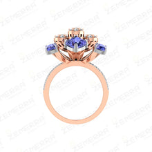 Unique 14K Rose Gold Diamond Rings for You Sarafa Bazar India