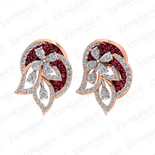 Lavish 14K Gold Diamond Ruby Stone Pendant Set For Bridal Sarafa Bazar India