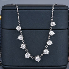Round Cut Diamond Tennis Diamond Necklace Sarafa Bazar India