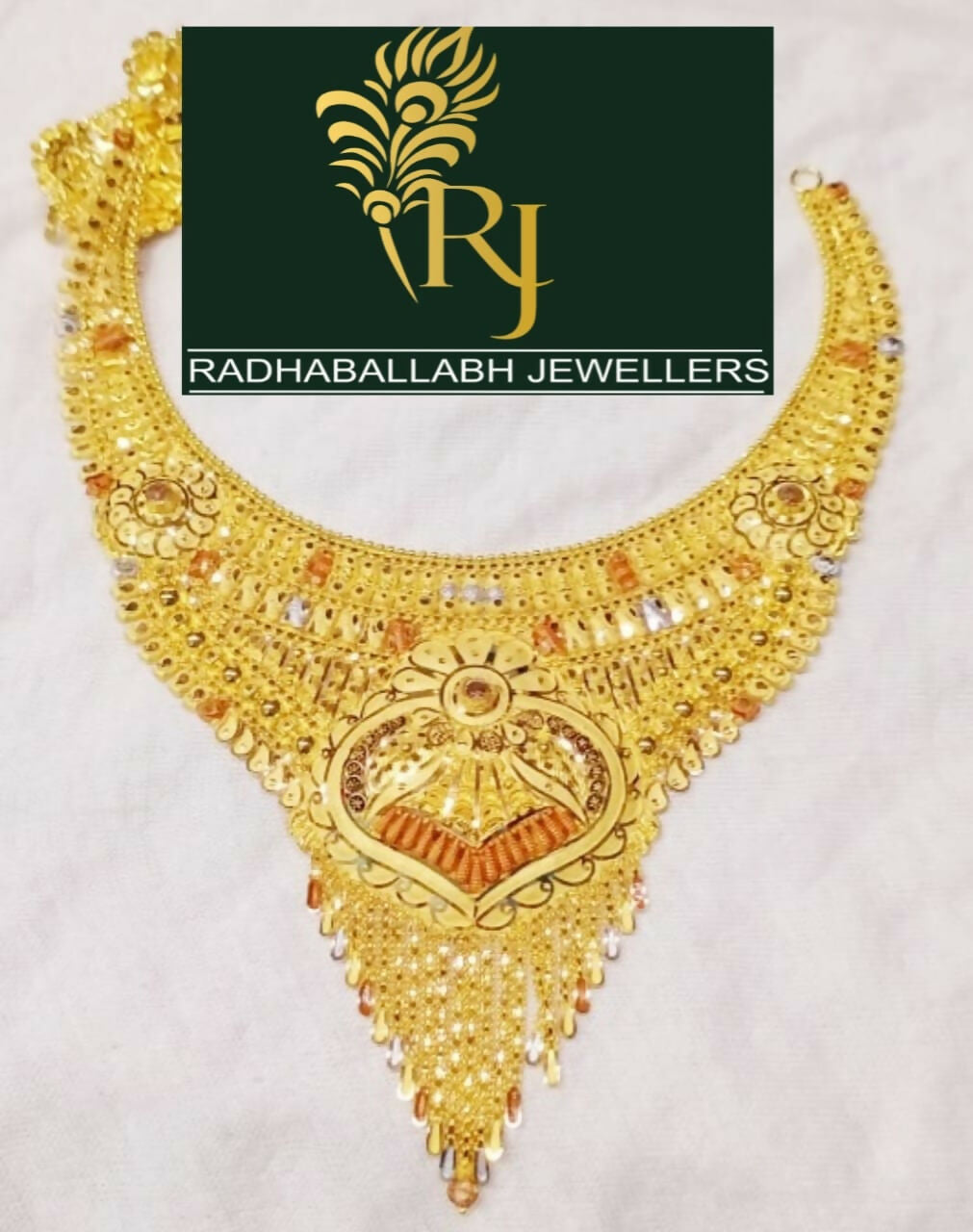 Gold Necklace Sarafa Bazar India