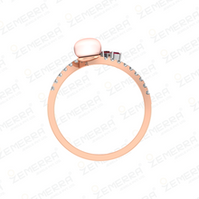 14K Gold Diamond Rings With Red Stone Sarafa Bazar India