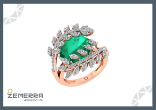 Rose Gold Diamond Rings in 14K – Real Sparkle Sarafa Bazar India