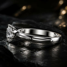 Round Cut Lab Grown Diamond Women's Ring 9Kt White Gold LR-75 Sarafa Bazar India