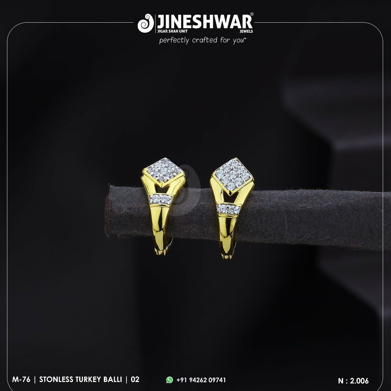 18kt Stonless Turkey Bali Sarafa Bazar India