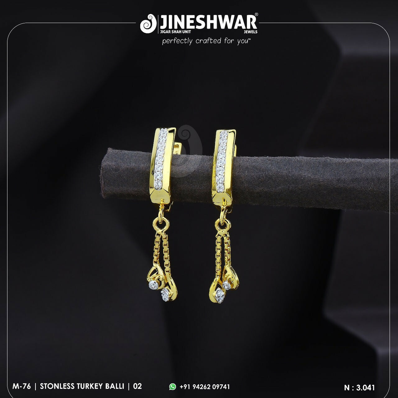 18kt Stonless Turkey Bali Sarafa Bazar India