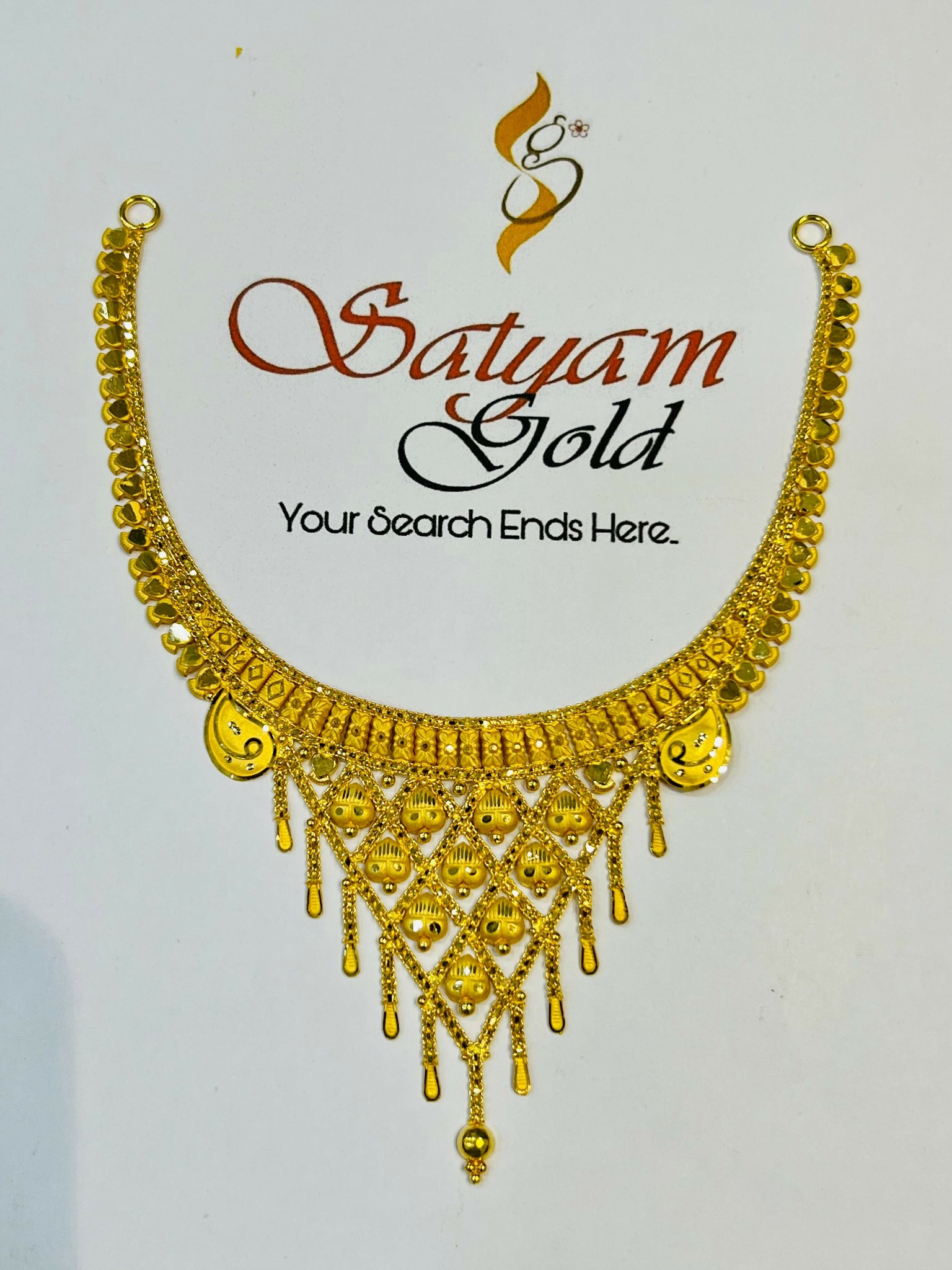 Gold Necklace Sarafa Bazar India