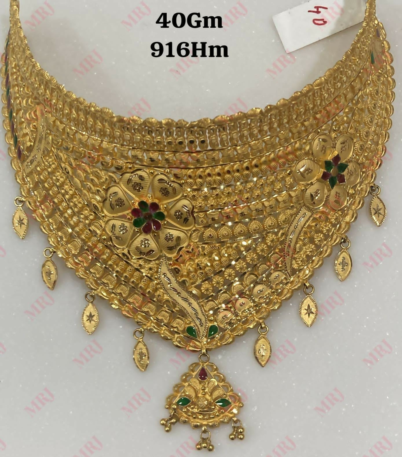 22kt Gold Choker Sarafa Bazar India