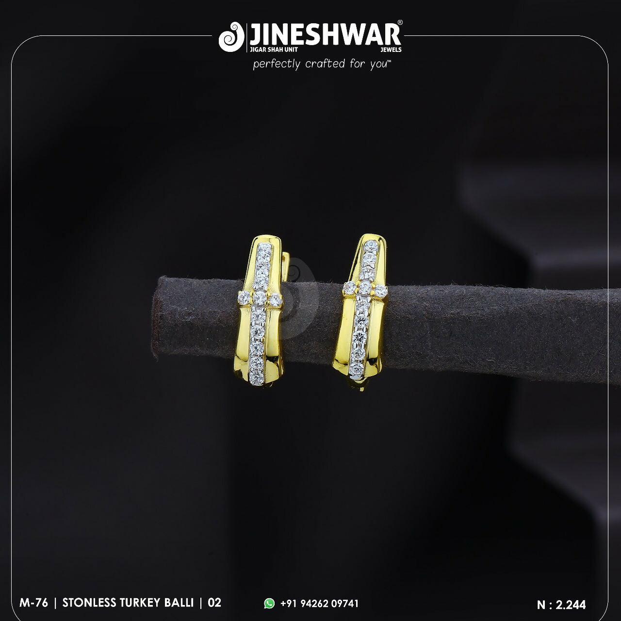 18kt Stonless Turkey Bali Sarafa Bazar India