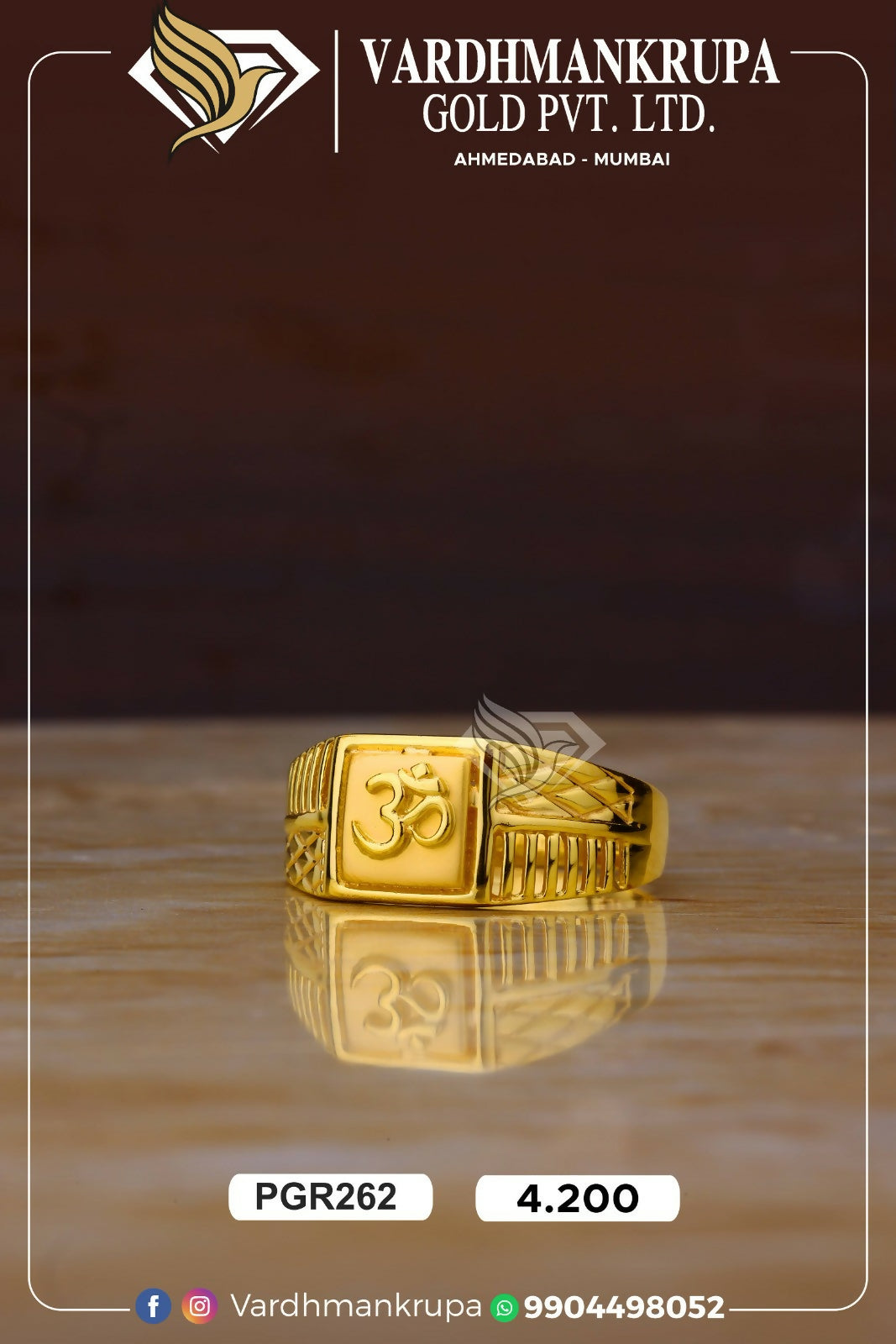 Plain Casting Gents Ring Sarafa Bazar India