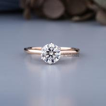 Round Solitaire Diamond Ring Sarafa Bazar India