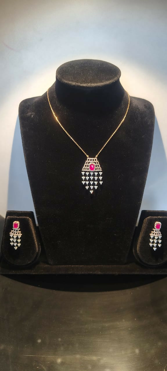 Diamond Chain Set Sarafa Bazar India