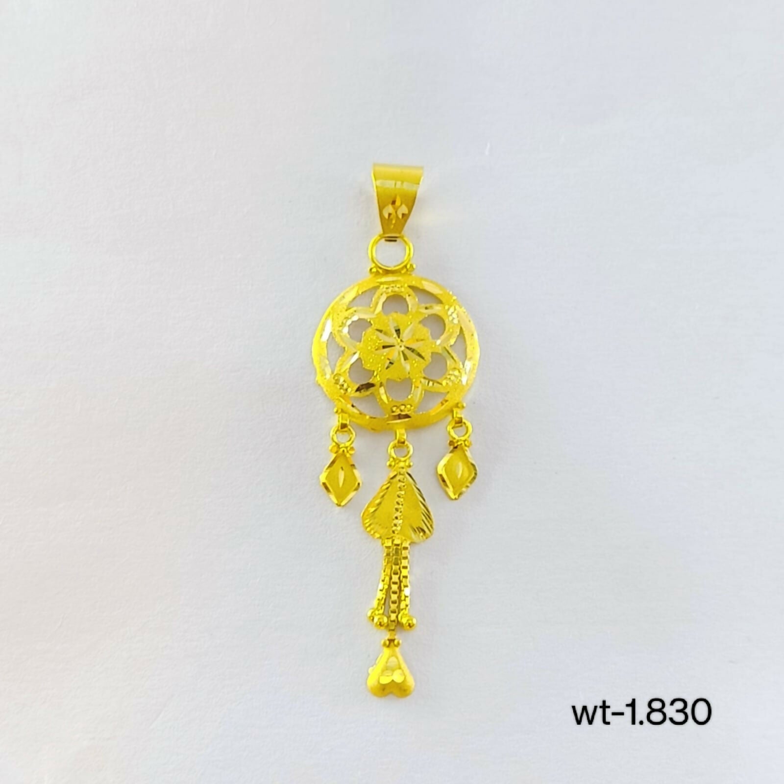 Gold Ladies Pendant Sarafa Bazar India