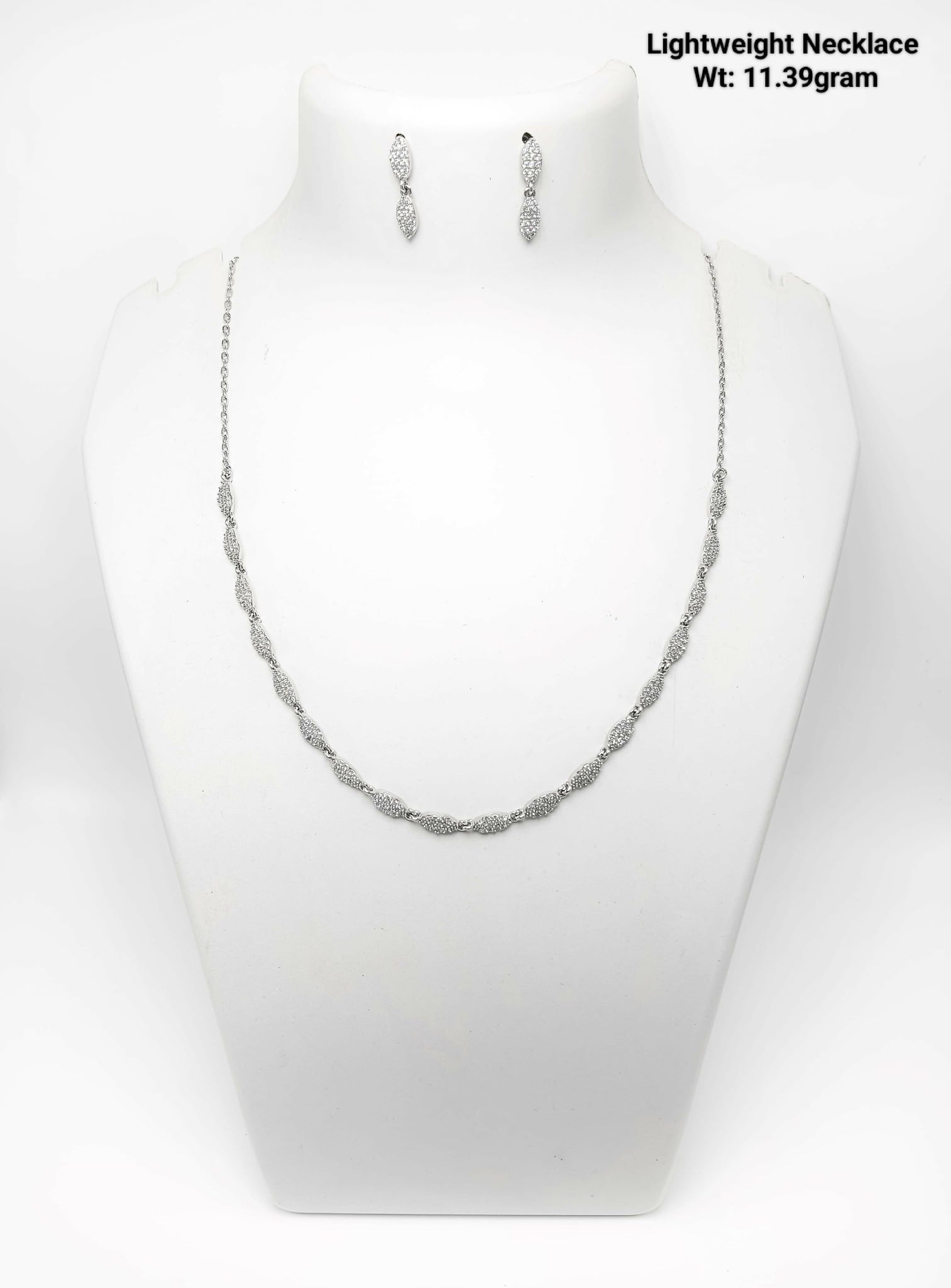 925 Silver Lightweight Necklace Sarafa Bazar India