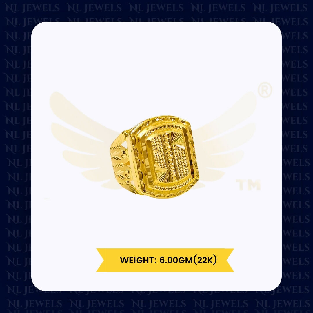 22kt Handmade Gents Ring Sarafa Bazar India