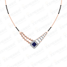 Real Diamond Mangalsutra in 14K Gold Sarafa Bazar India