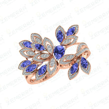 Exclusive 14K Gold Diamond Rings Design Sarafa Bazar India