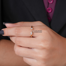 Two-Stone Open Diamond Ring Sarafa Bazar India