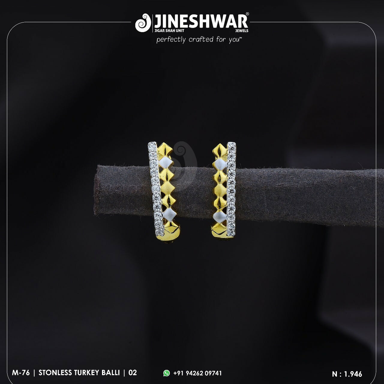 18kt Stonless Turkey Bali Sarafa Bazar India