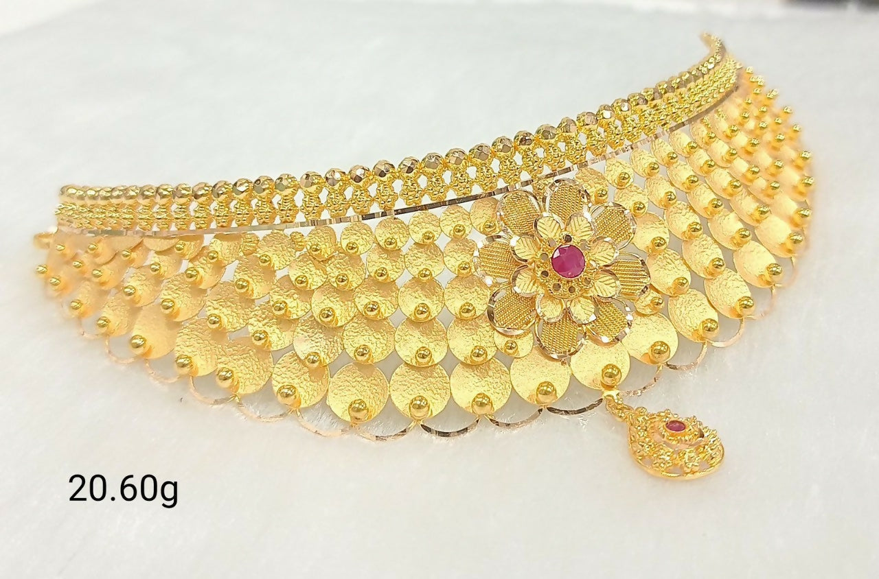 Gold Choker Sarafa Bazar India