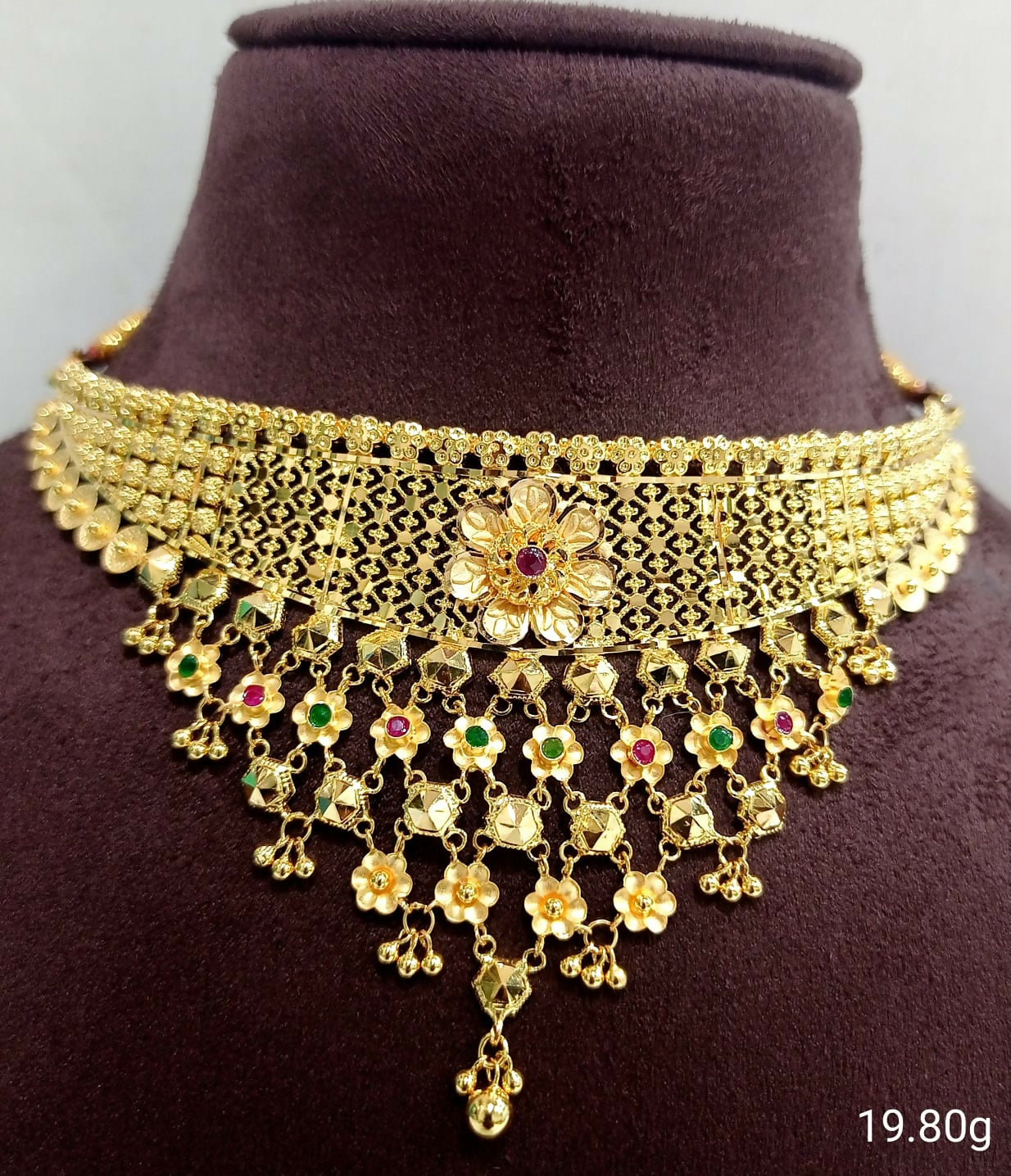 Gold Choker Sarafa Bazar India