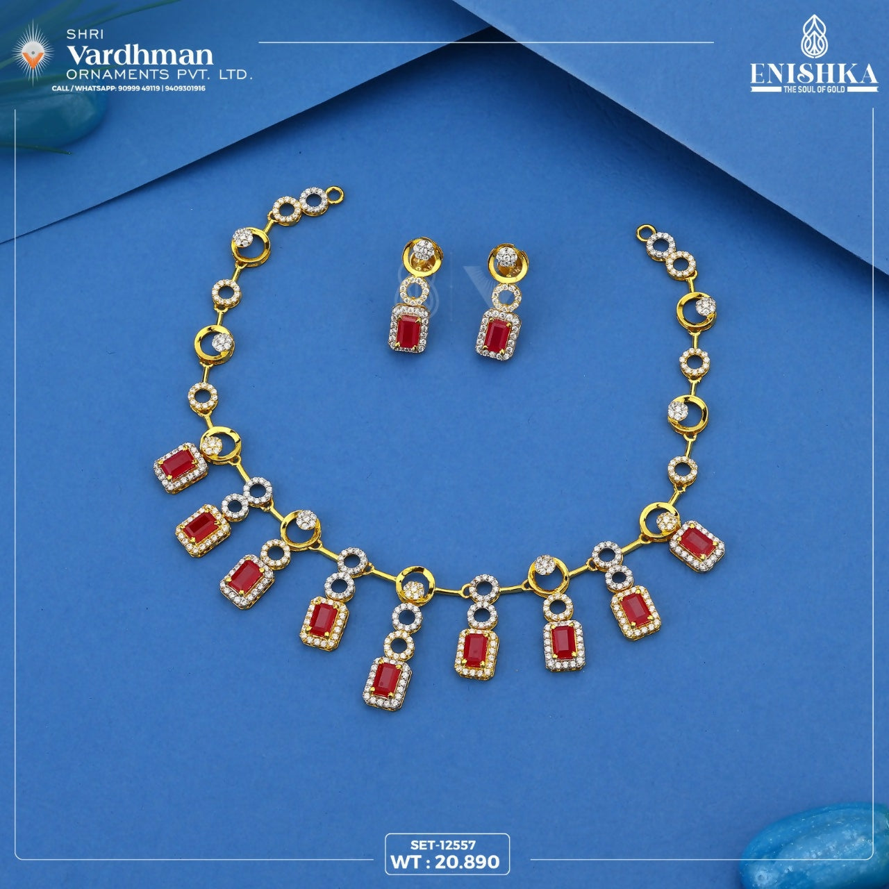 CZ Necklace Sarafa Bazar India