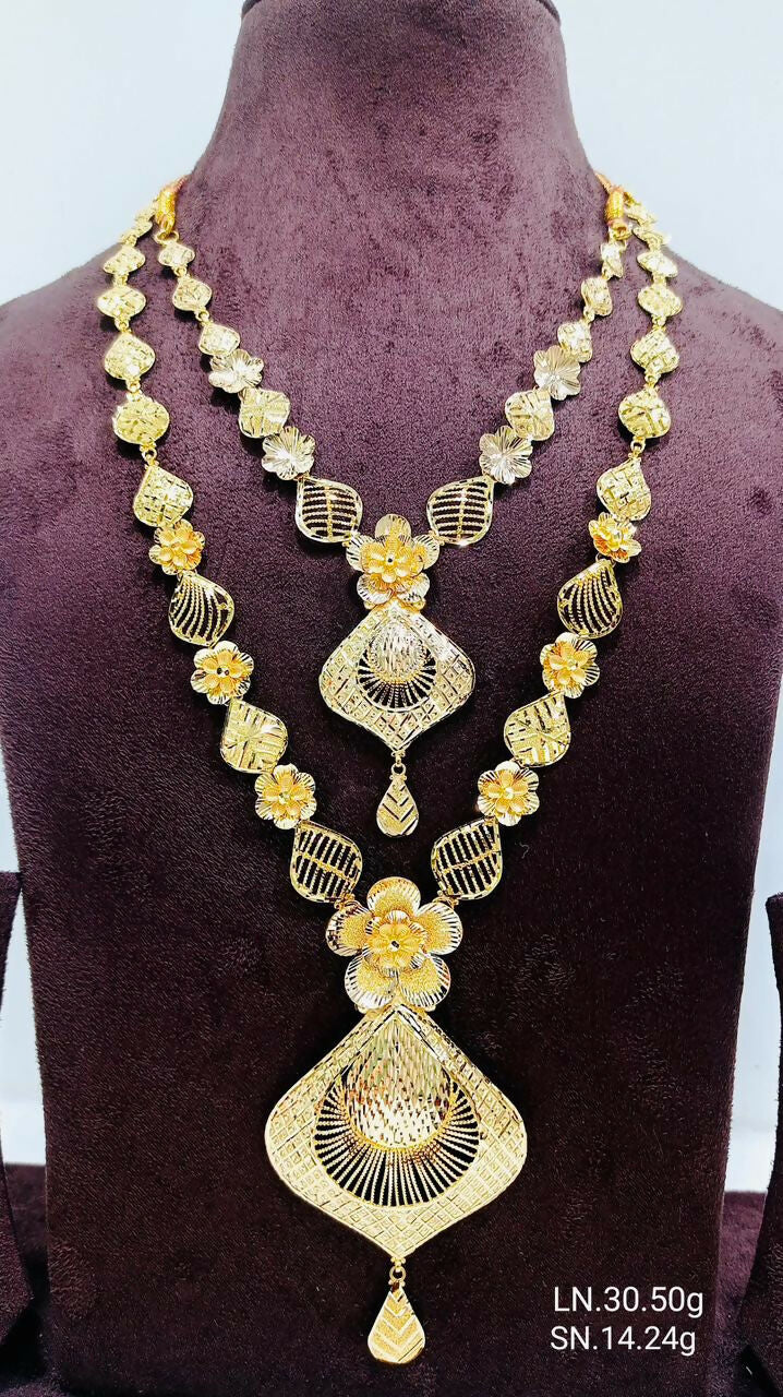 Flora Necklace & Long Set Sarafa Bazar India