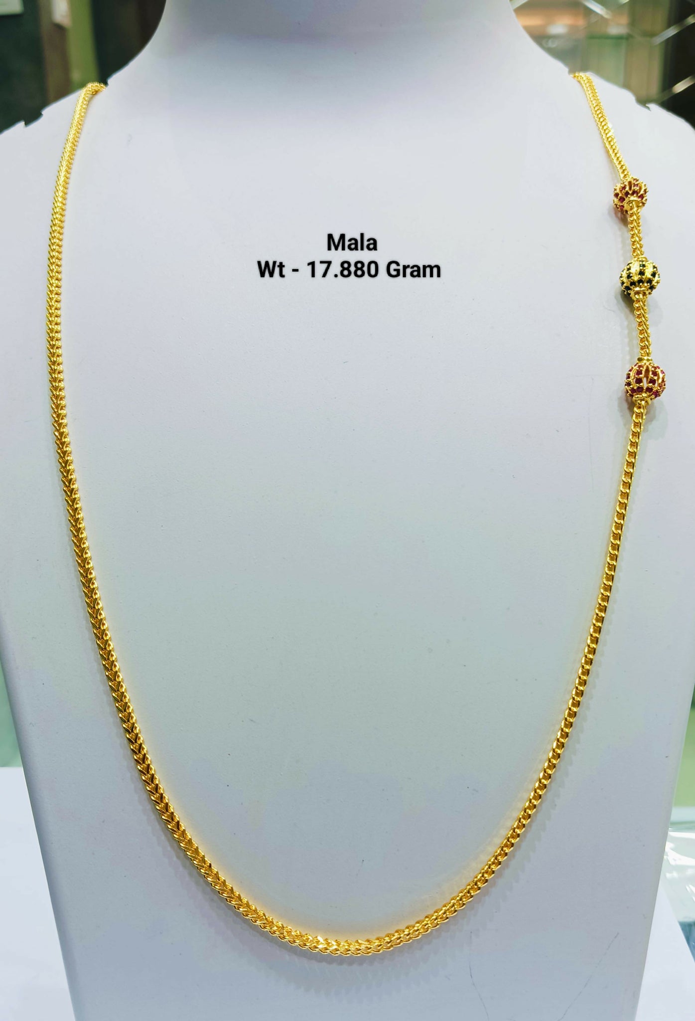 925 Silver Gold Plated Mala Sarafa Bazar India