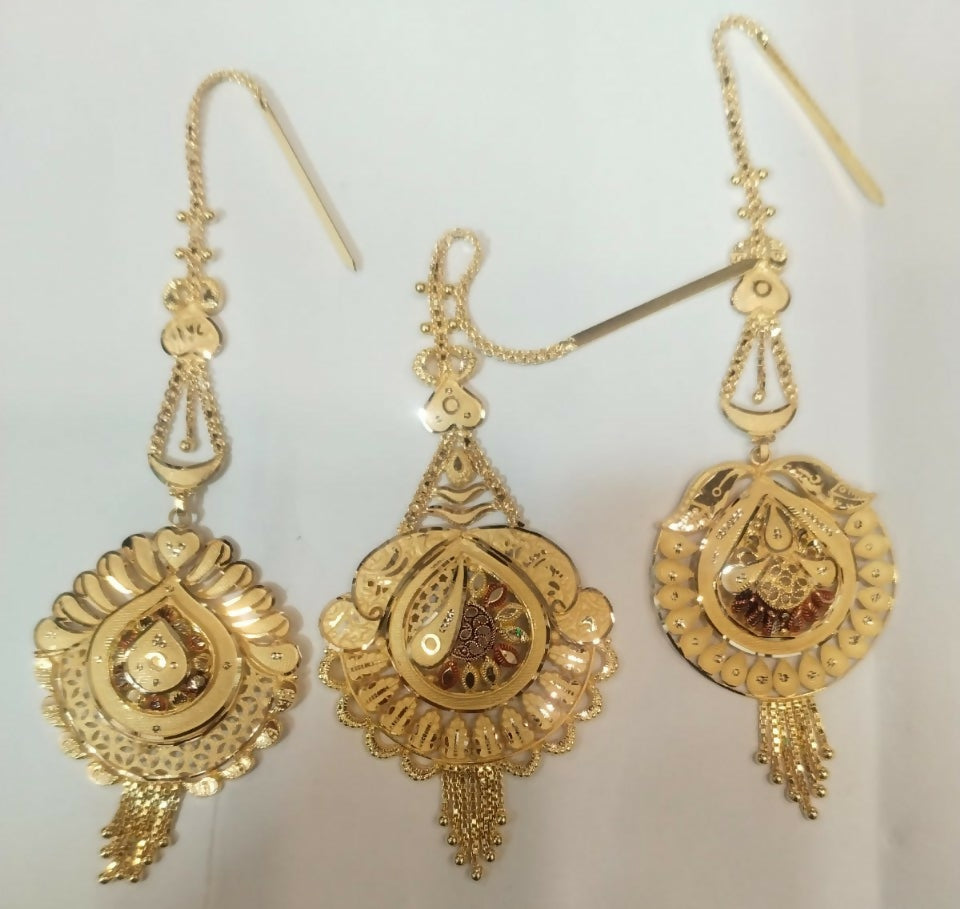 Gold Maang Tikka Sarafa Bazar India