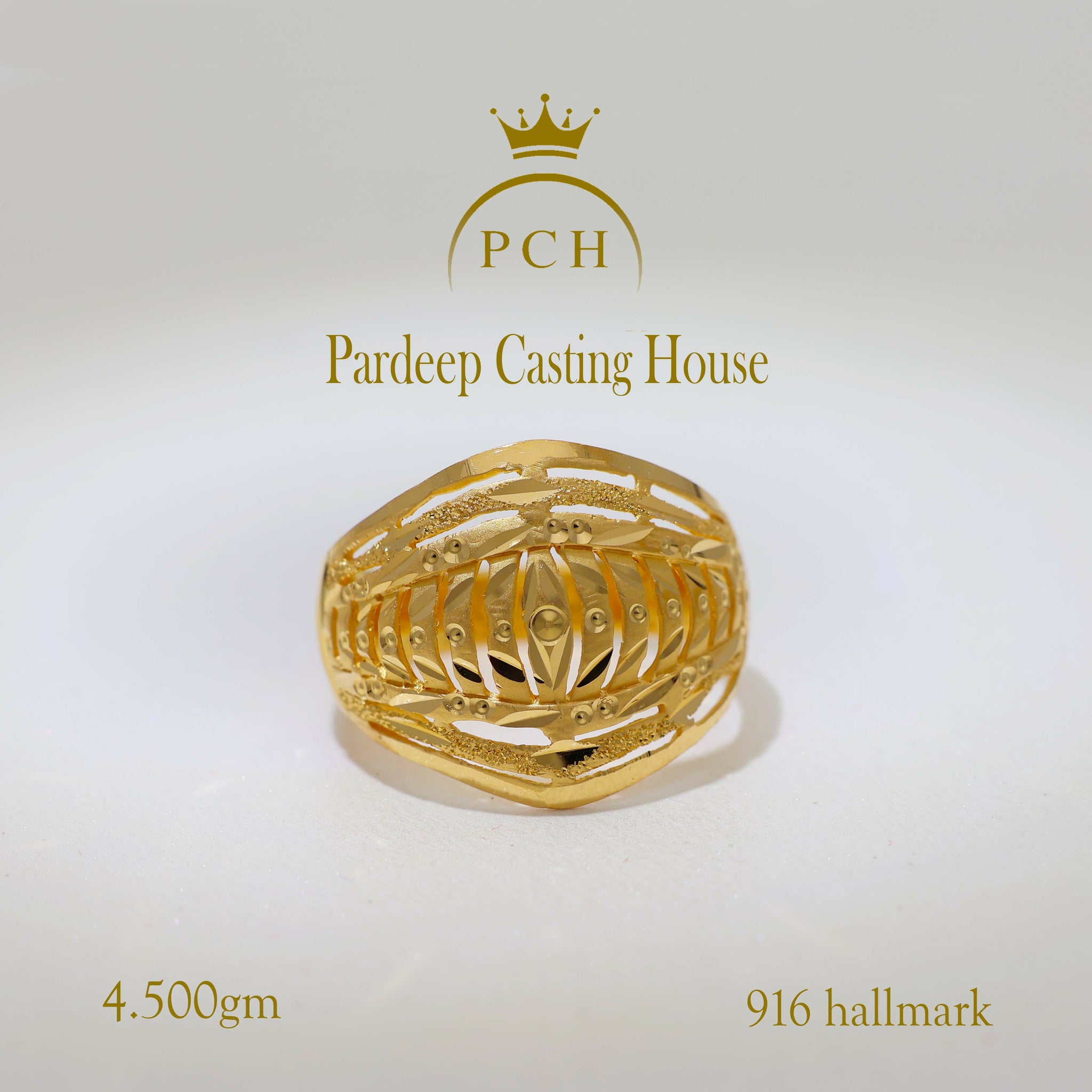 Copy of Fancy Gold Casting Ladies Ring Sarafa Bazar India