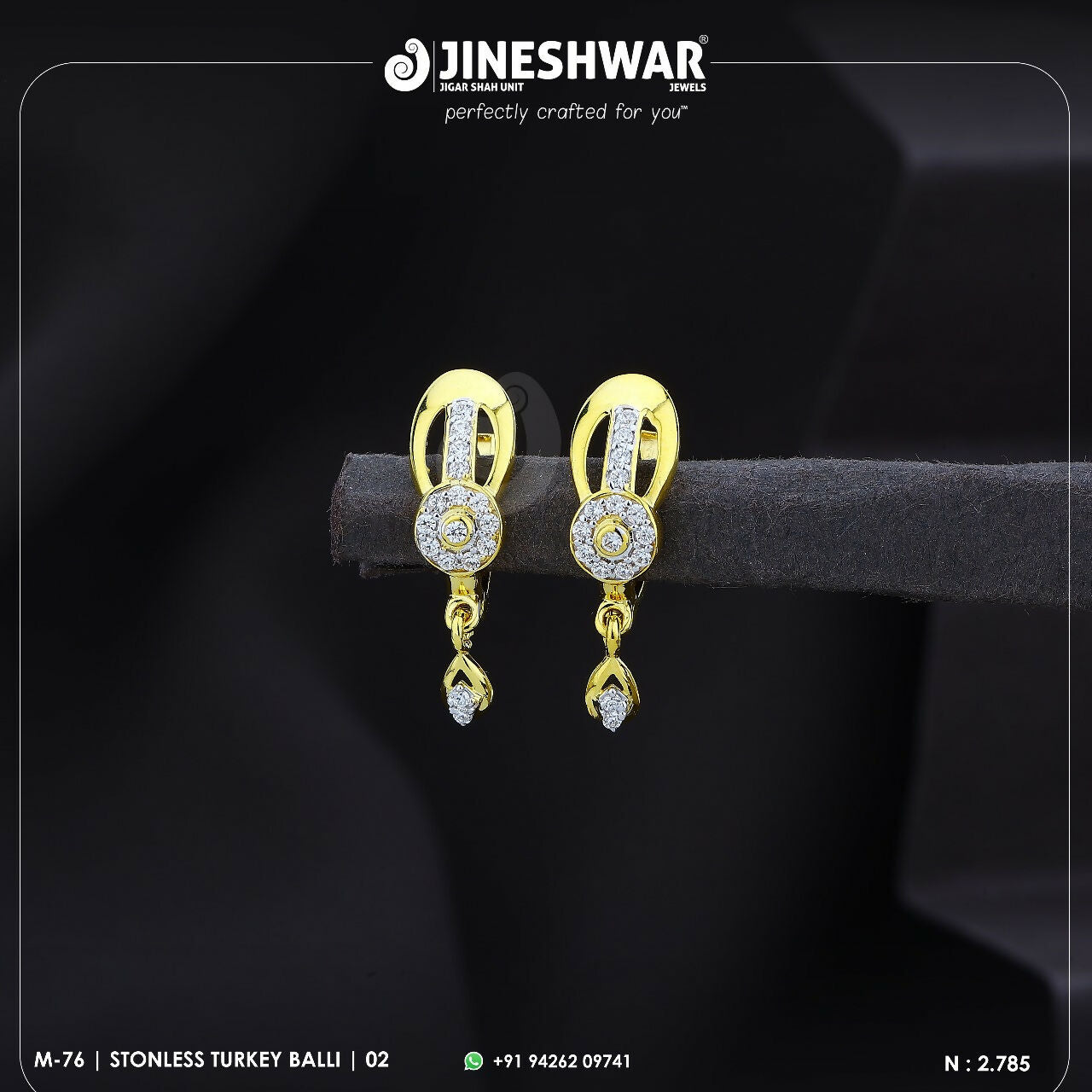 18kt Stonless Turkey Bali Sarafa Bazar India