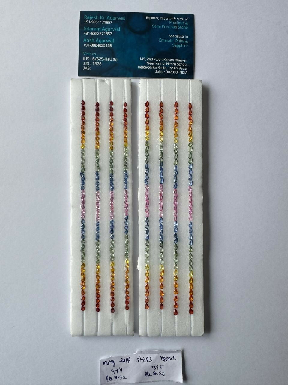 Multy Colour Natural Sapphire Heated Strip Sarafa Bazar India