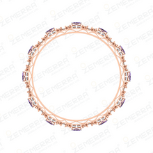 14K Rose Gold Dimaond Bangles Fine Jewelry For Women Sarafa Bazar India