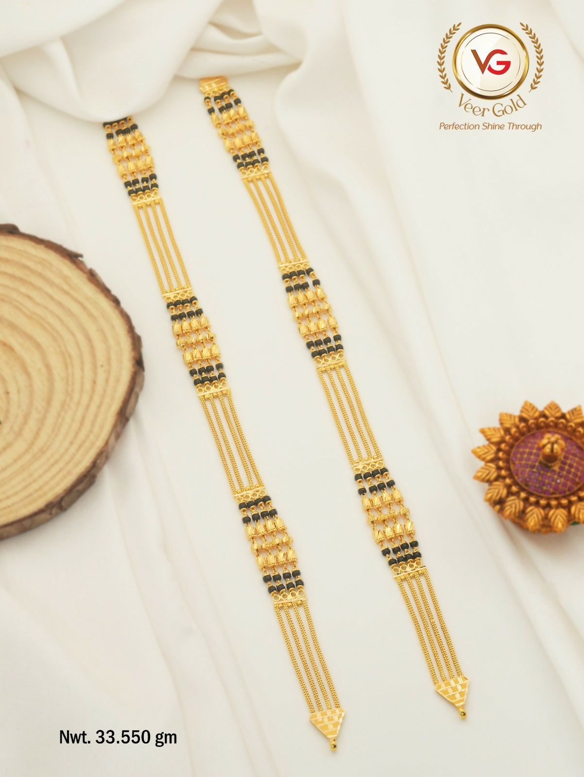 Gold Mangalsutra Chains Sarafa Bazar India