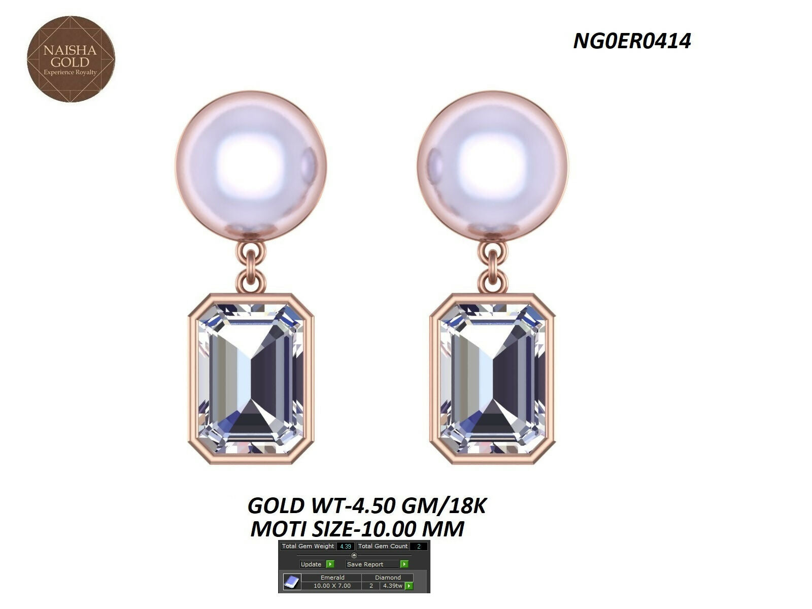 18kt Rose Gold Tops Sarafa Bazar India