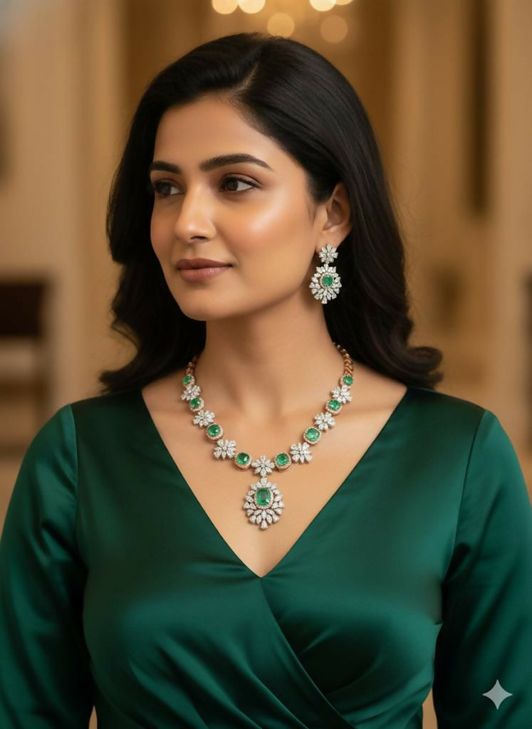 Diamond Necklace Sarafa Bazar India