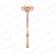 Dazzling Diamond Floral Patterned Bracelet In 14K Gold Sarafa Bazar India