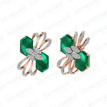 Hot Selling 14K Rose Gold Diamond Stylish Pendant set Sarafa Bazar India