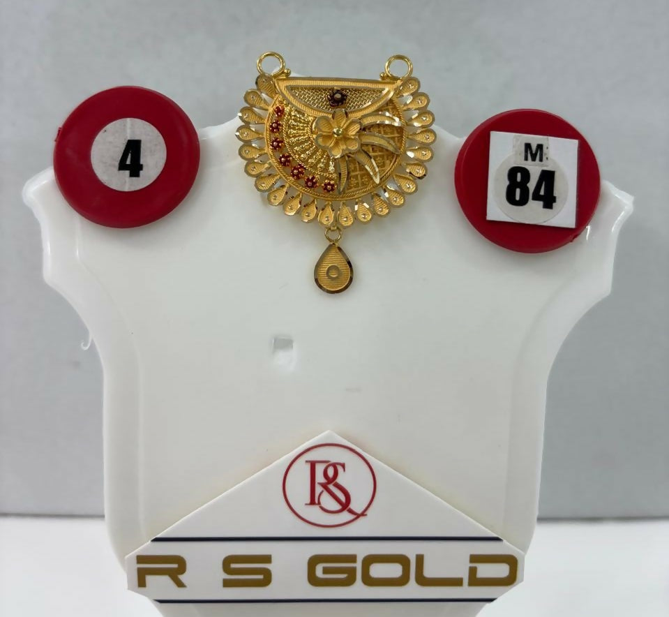 20kt Gold Mangalsutra Pendant Sarafa Bazar India