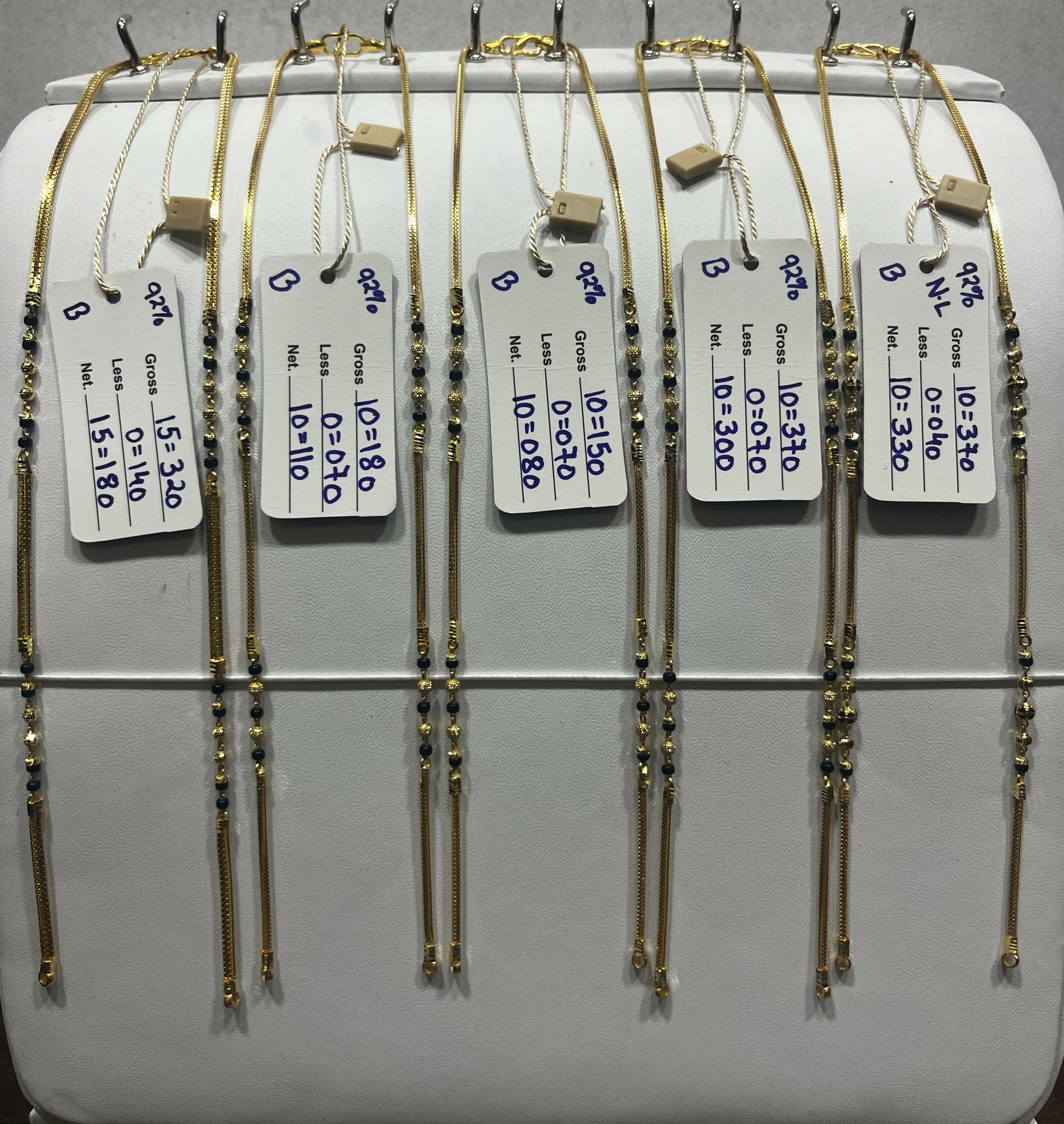 Gold Mangalsutra Chains Sarafa Bazar India