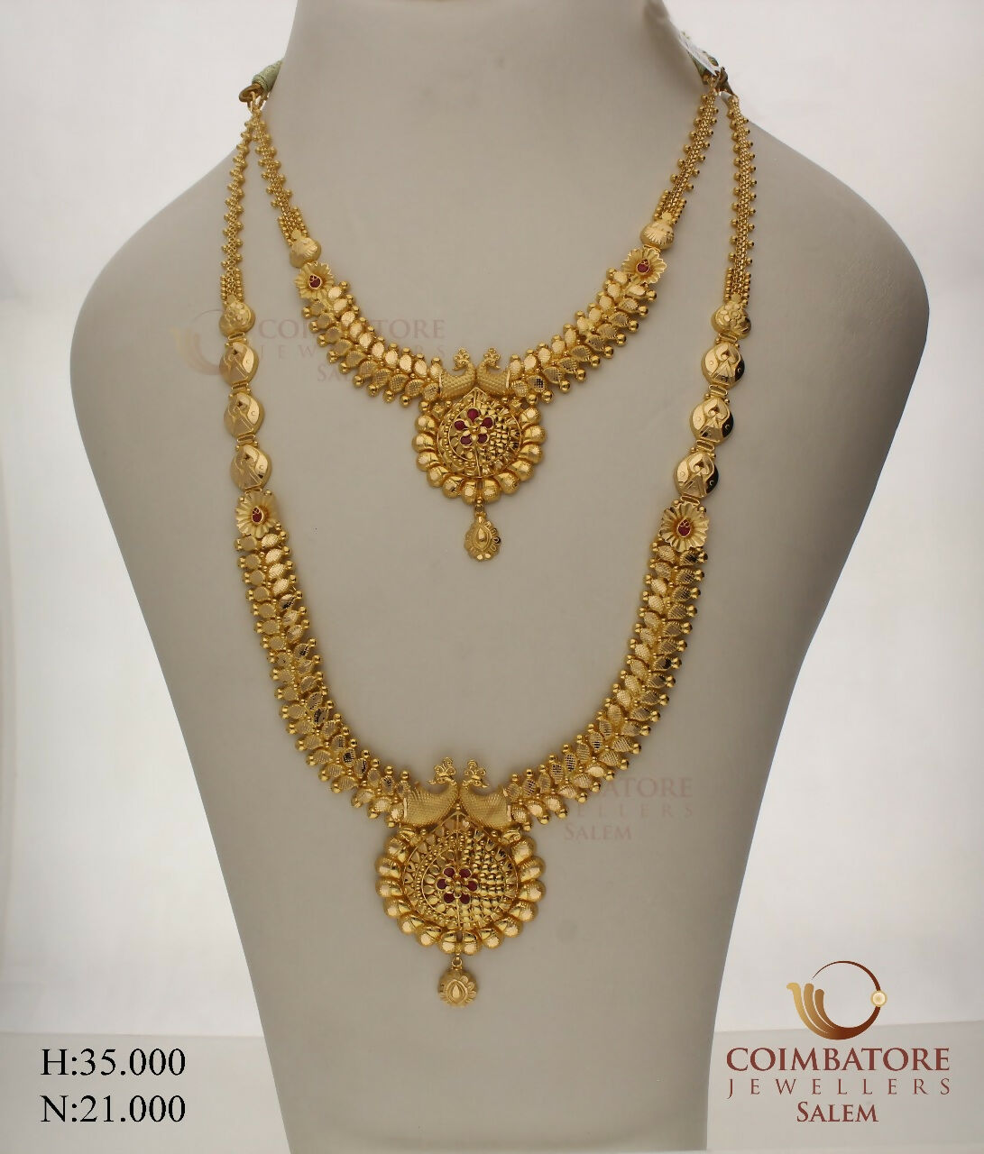 Gold Necklace & Long Set Sarafa Bazar India