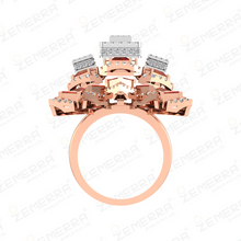 14K Gold Gemstone Rings with Diamonds Sarafa Bazar India