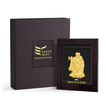 Gold Frame 1gm - Radha Krishna (22K) Sarafa Bazar India