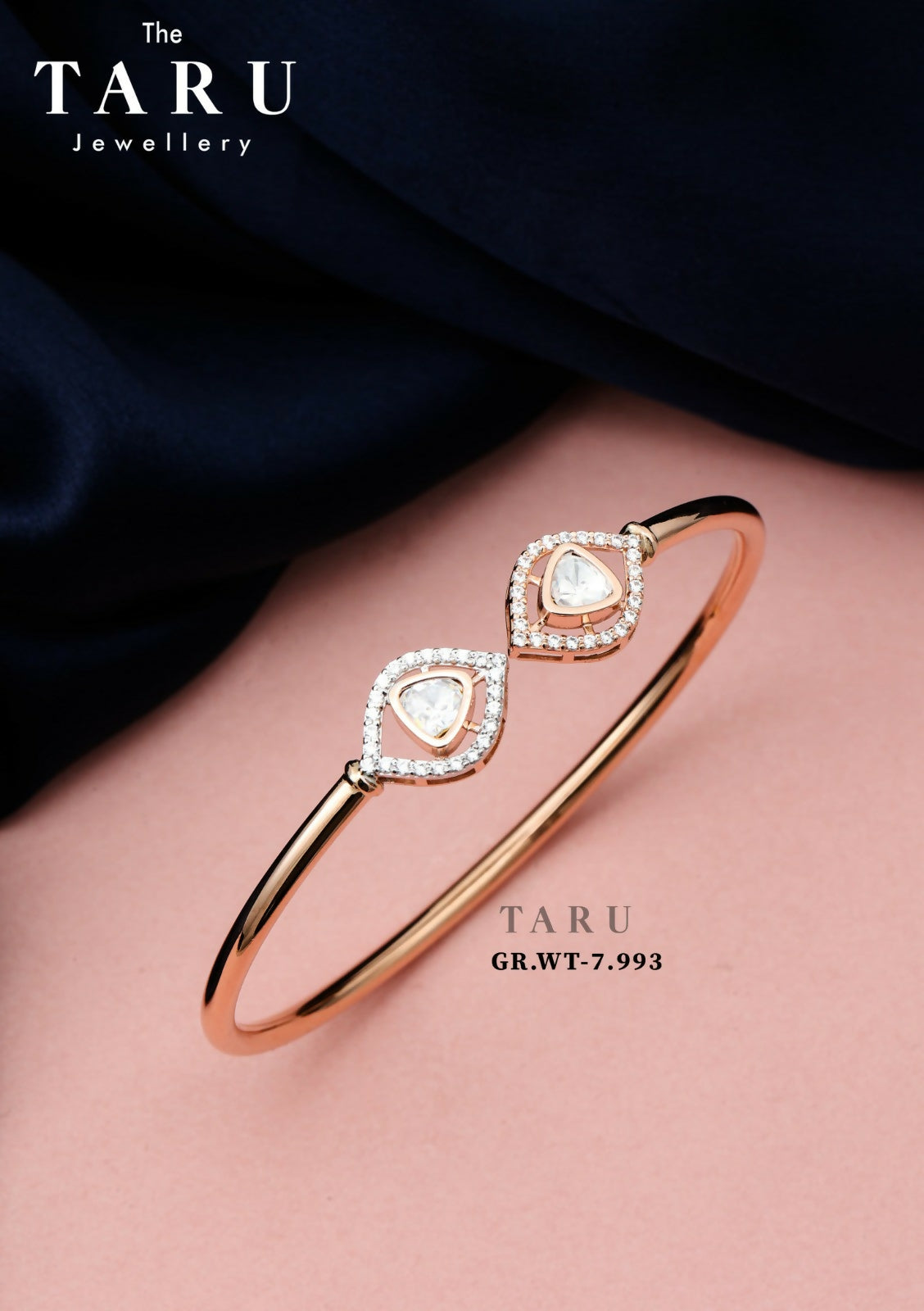 Rose Gold Ladies Bracelet Sarafa Bazar India